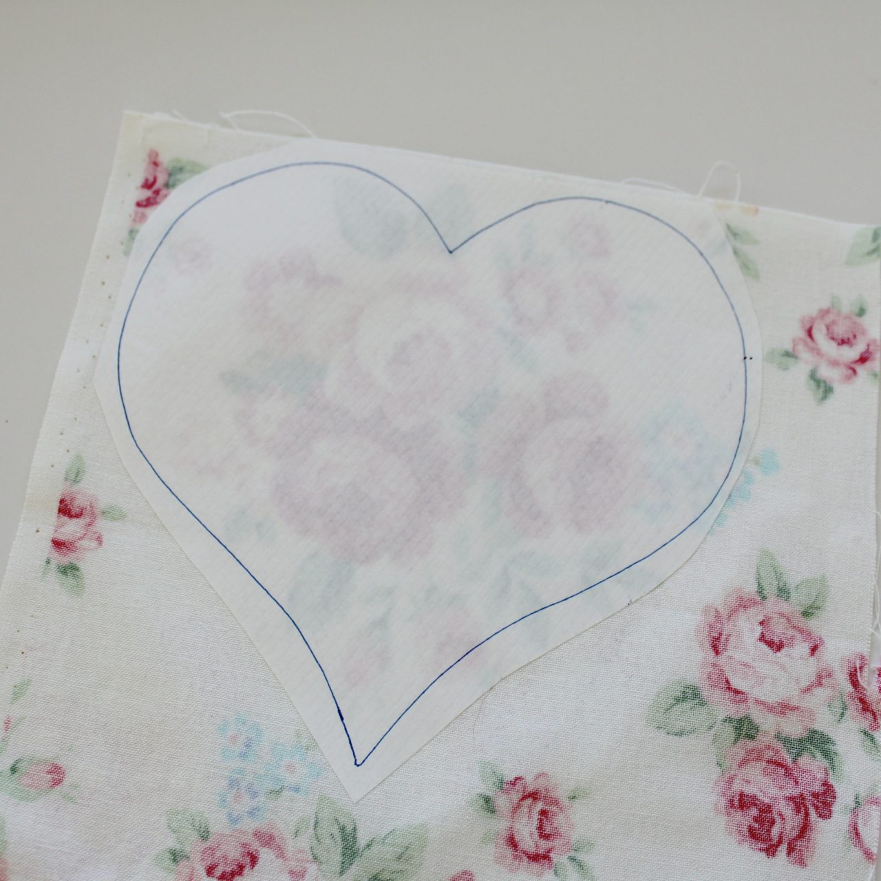 Iron your template to your fabric