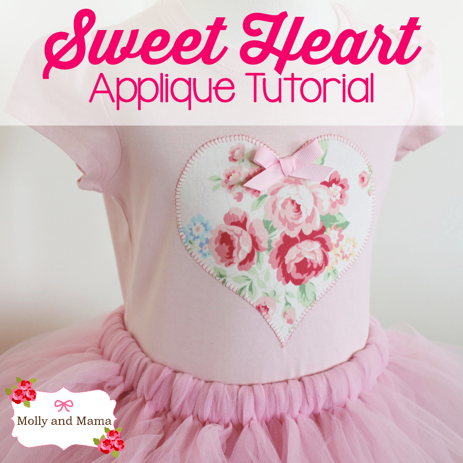 Create a Love Heart Appliqué for Valentine’s Day