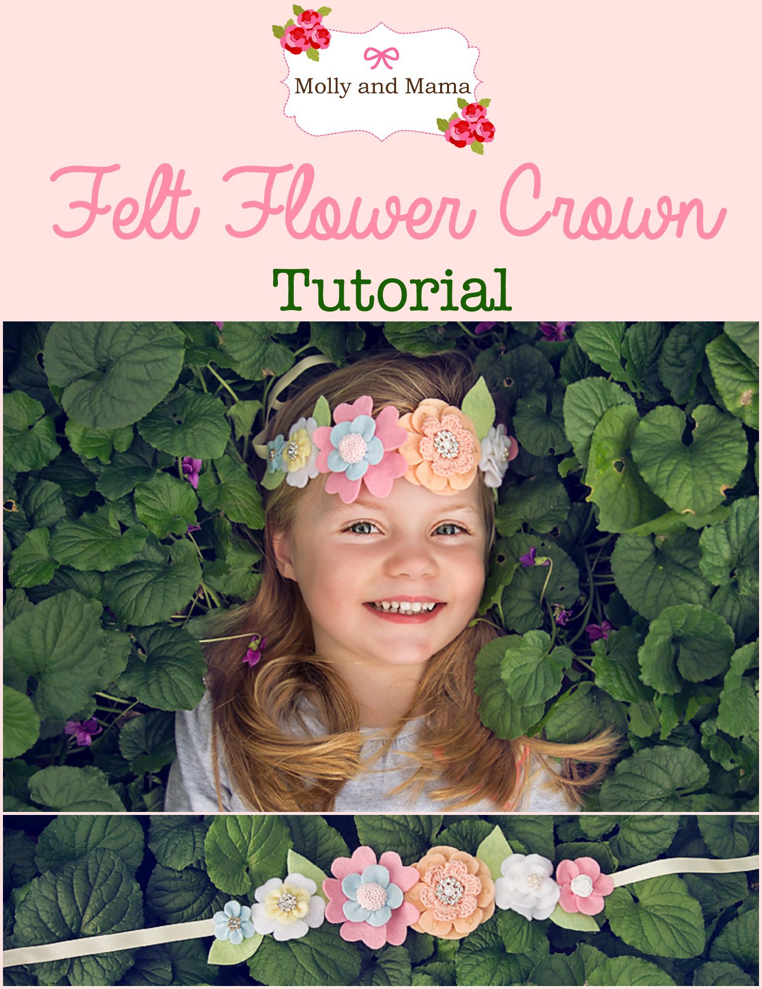 Make a Pretty Felt Flower Crown