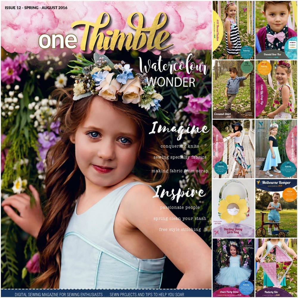 Introducing One Thimble Issue 12 and two Molly and Mama patterns