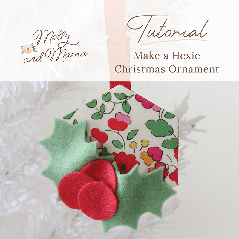 Sew a Hexie Christmas Ornament