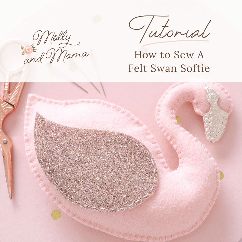 Sew a Simple Felt Swan Softie