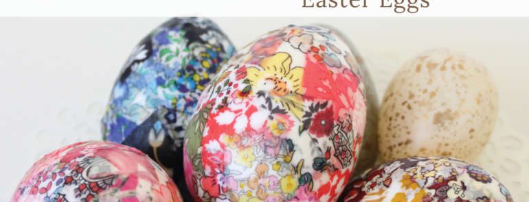 Make Scrappy Fabric Covered Easter Eggs