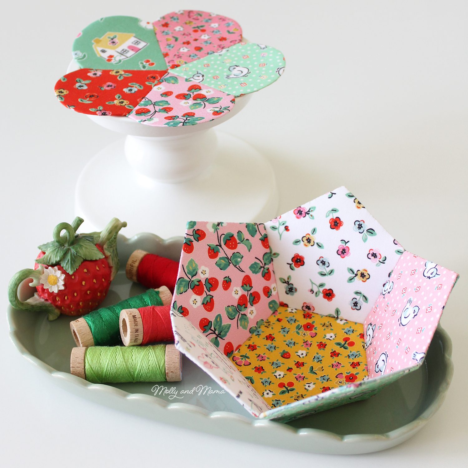 Pentagons And Ice Cream Cones: My Makes For The Home Sweet Home Fabric Tour